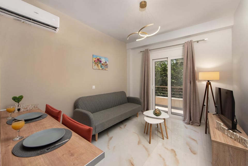 Living room, Seating area, air conditioner