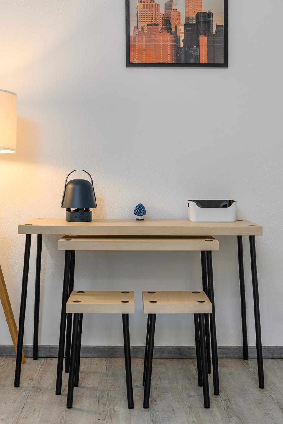Dining area, hair dresser