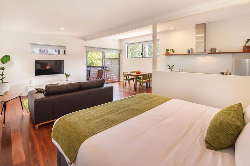 Bed, TV and multimedia, Living room, Photo of the whole room, Seating area, Bedroom