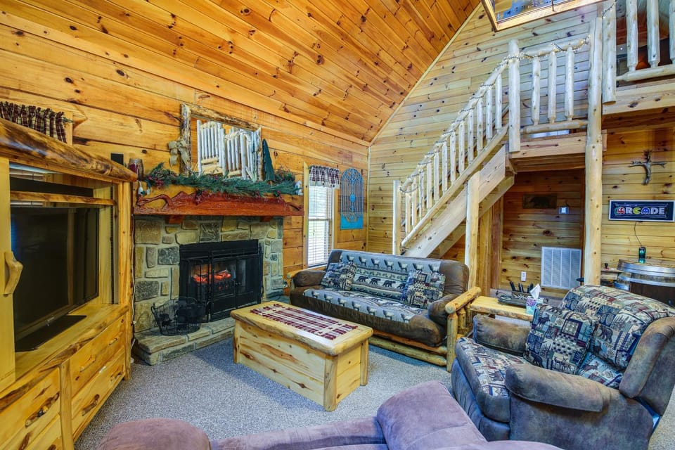 Sevierville Cabin w/ Wraparound Deck + Lake Access Cabin in Douglas Lake