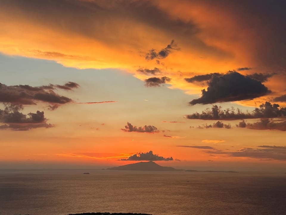 Natural landscape, Sea view, Sunset