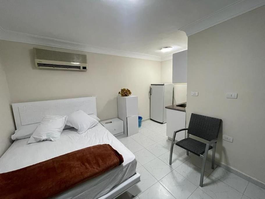 Bed, Photo of the whole room, Bedroom, air conditioner