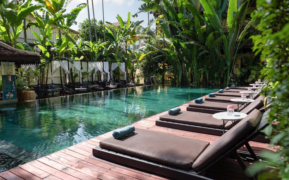Day, Natural landscape, Garden, Garden view, Pool view, Area and facilities, Swimming pool, Swimming pool, sunbed