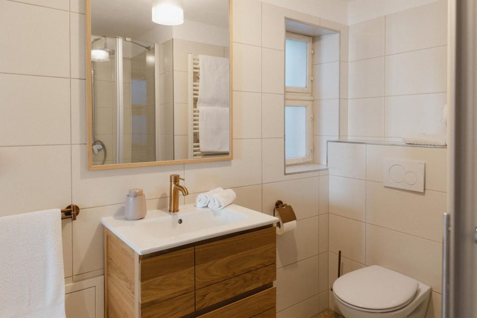 Shower, Toilet, Bathroom, towels