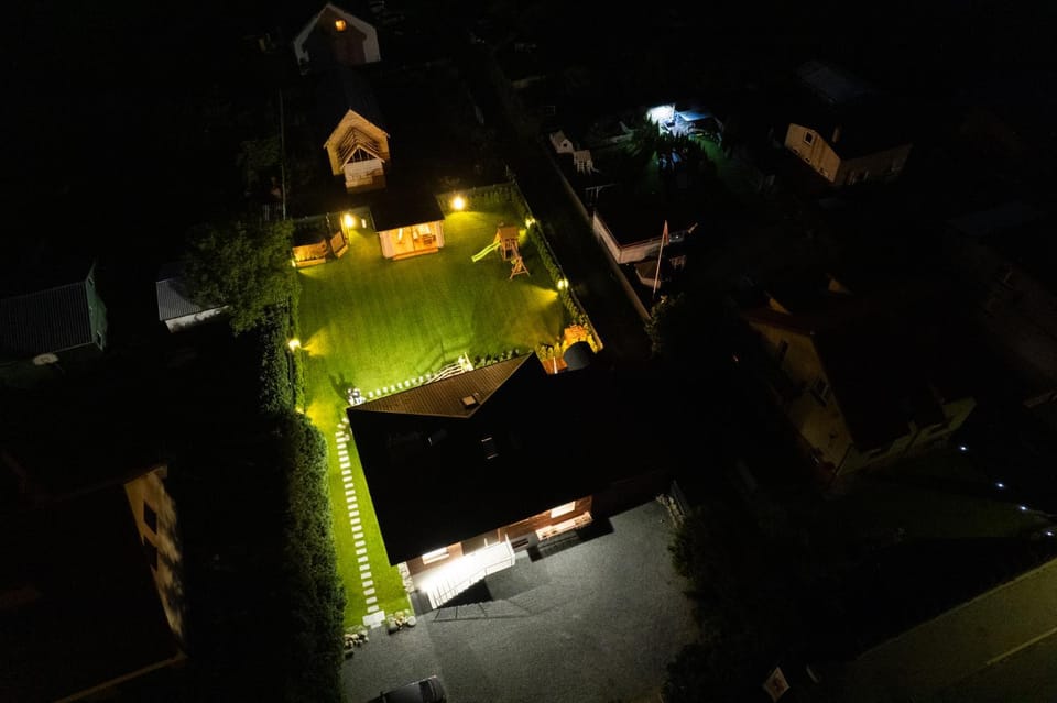 Night, Garden, Dining area