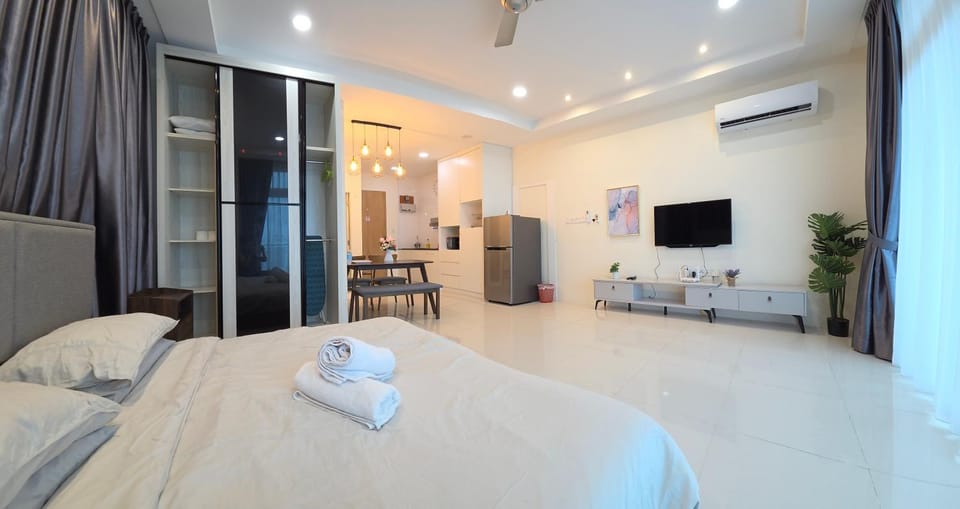 Bed, Living room, wardrobe