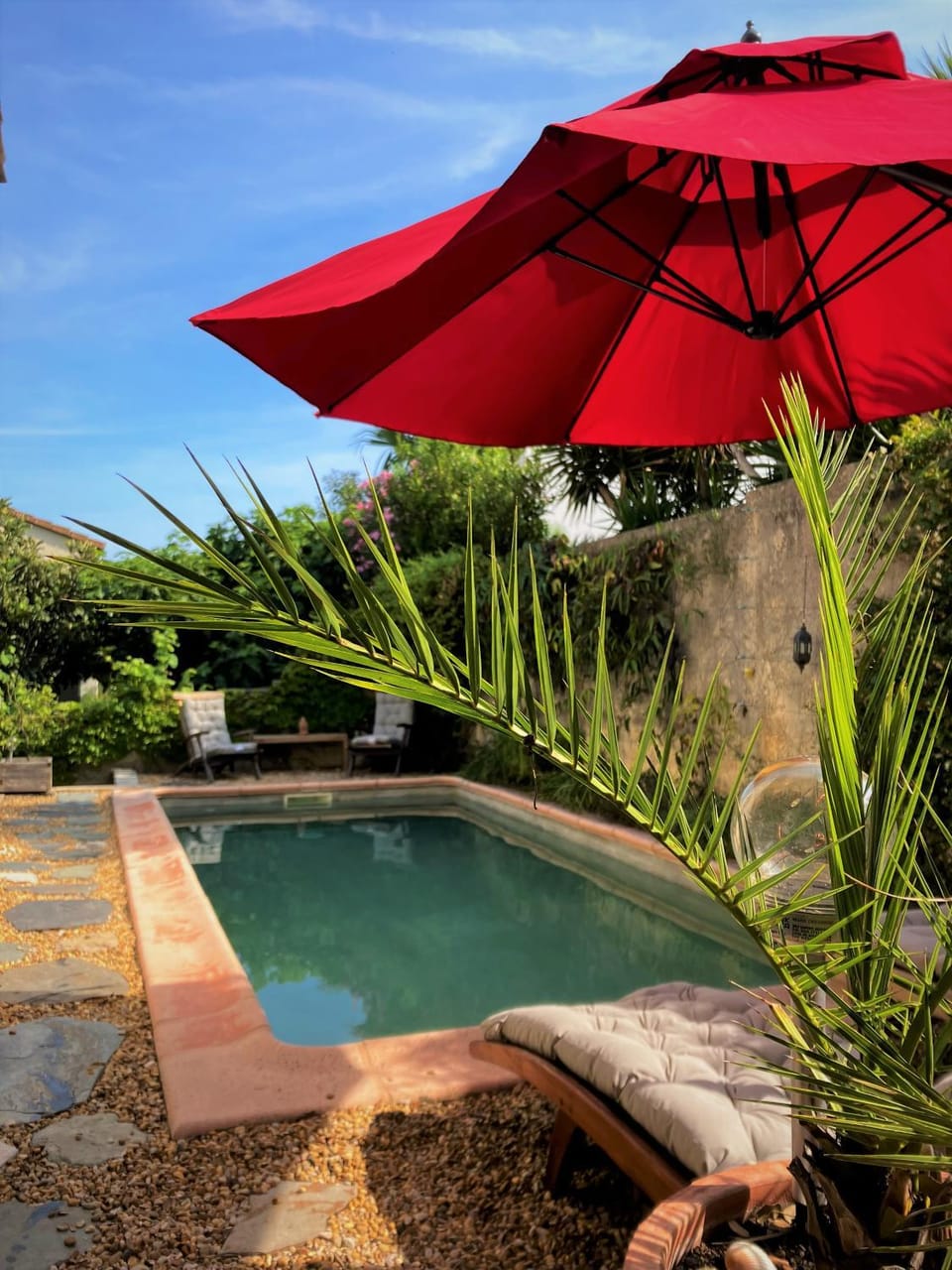 Garden, Garden view, Pool view, Swimming pool, sunbed