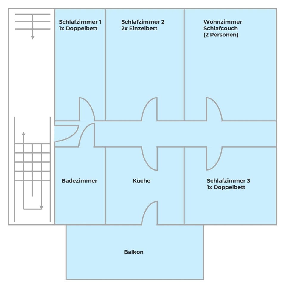 Apartment in Bad Wilhelmshöhe mit großem Balkon im Grünen und kostenfreien Parkplätzen Apartment in Kassel