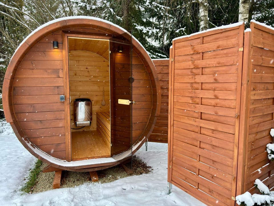 Winter, Sauna