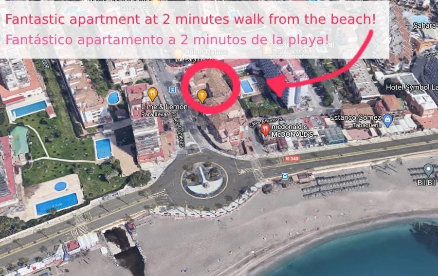 BenalRoma spacious apartment 50 mt from the beach Apartment in Benalmadena
