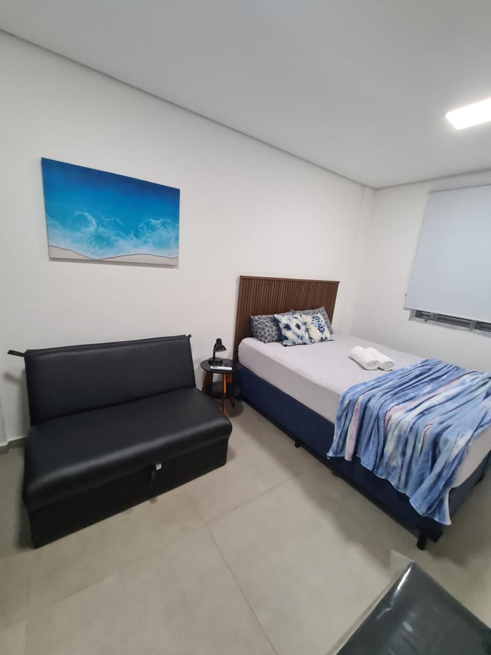 Loft em prédio em frente à praia Apartment in Santos