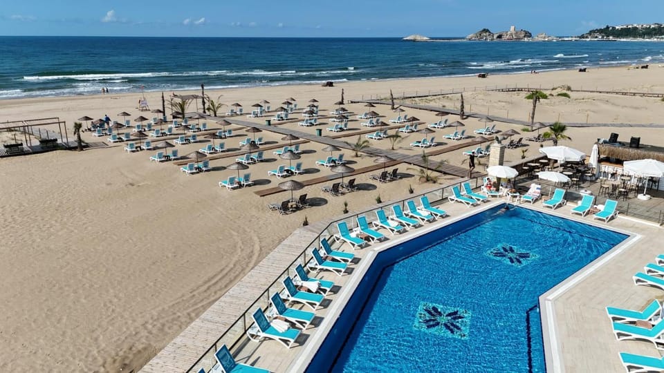 Beach, Pool view, sunbed