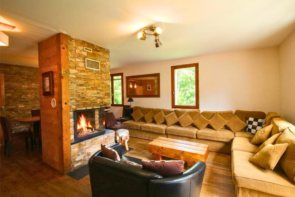 Living room, Mountain view, fireplace, internet