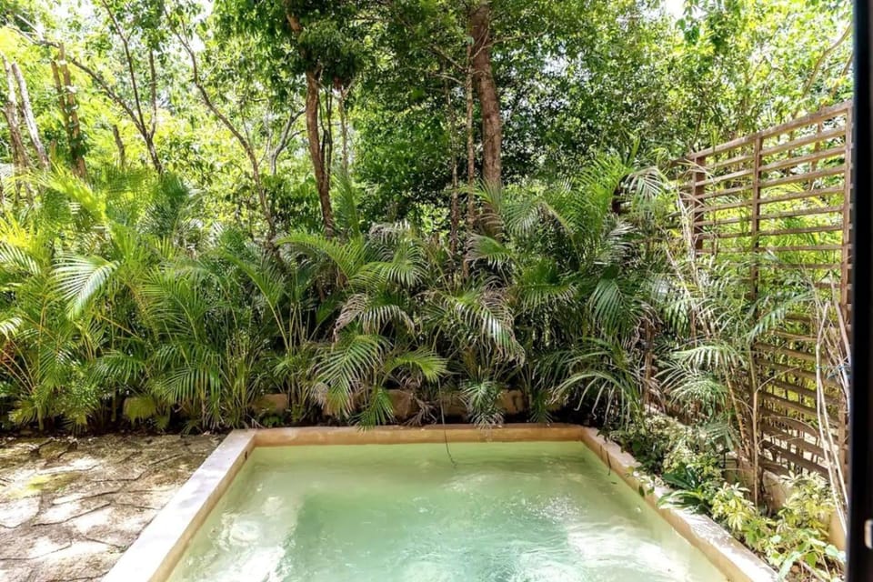 Natural landscape, Garden, Pool view, Swimming pool