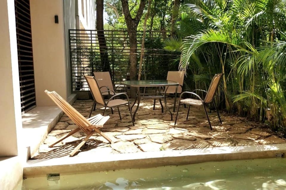 Patio, Natural landscape, Garden, Garden view, Pool view, Swimming pool