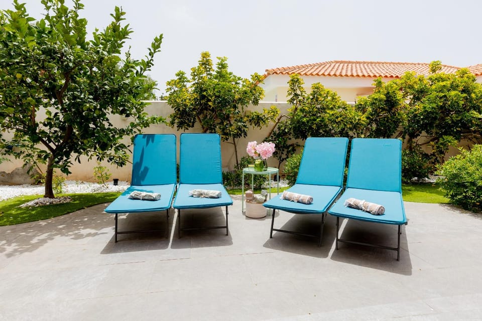 Day, Garden, sunbed