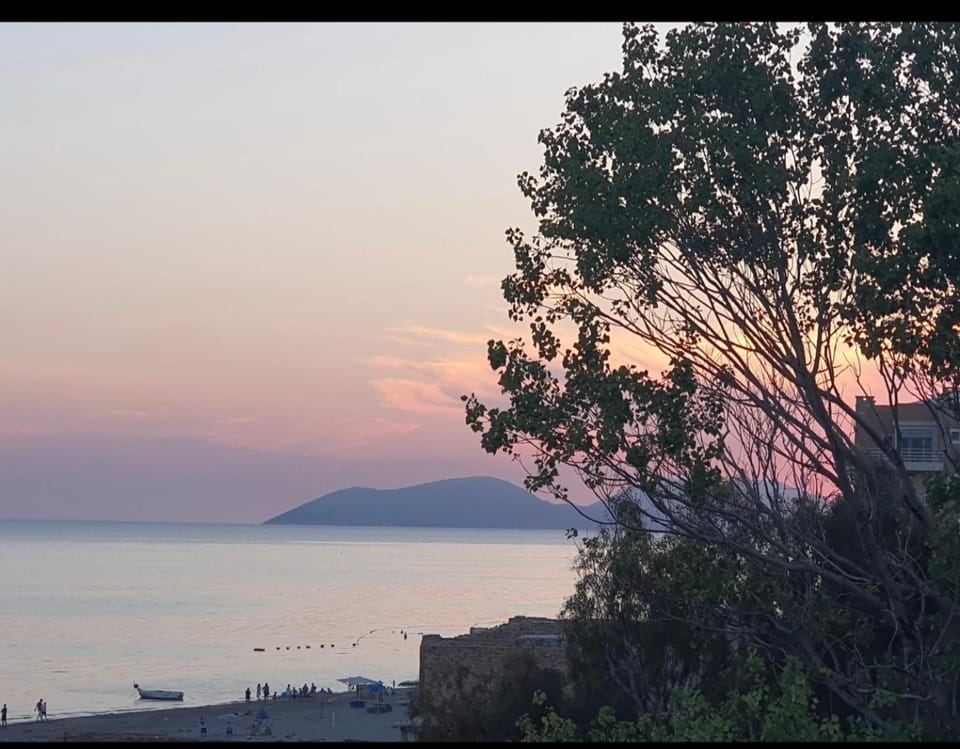 Natural landscape, Sea view, Sunset