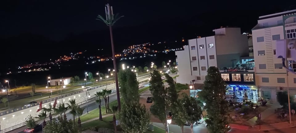 Night, City view, Street view