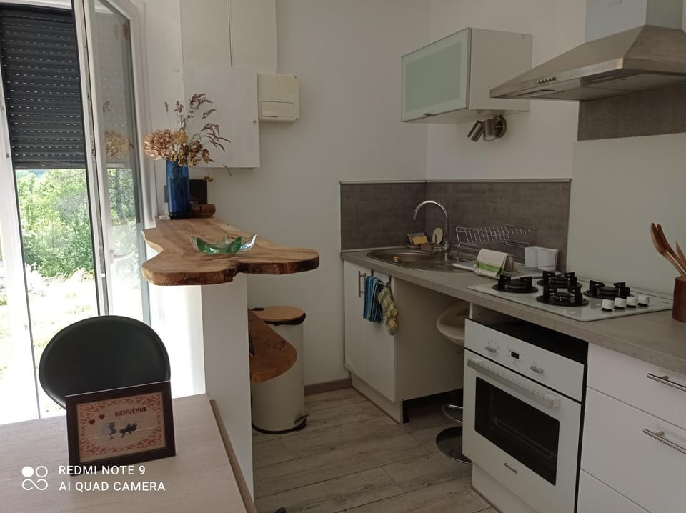 Kitchen or kitchenette, toaster