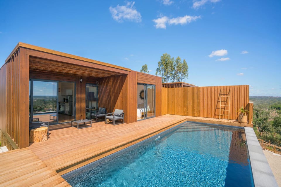 Property building, Patio, Pool view, Swimming pool
