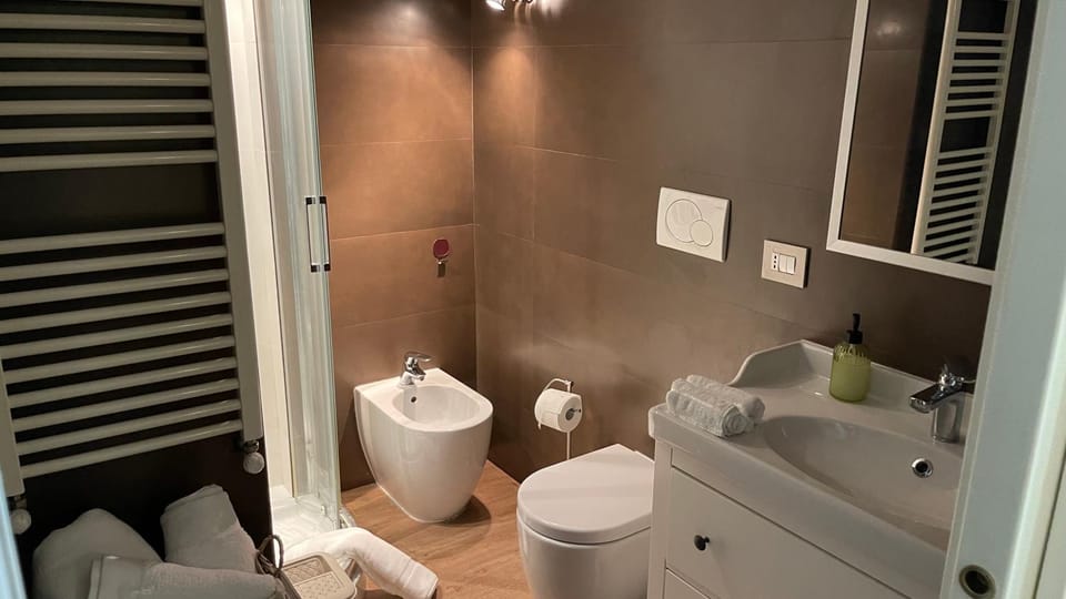 Toilet, Bathroom, bidet, towels