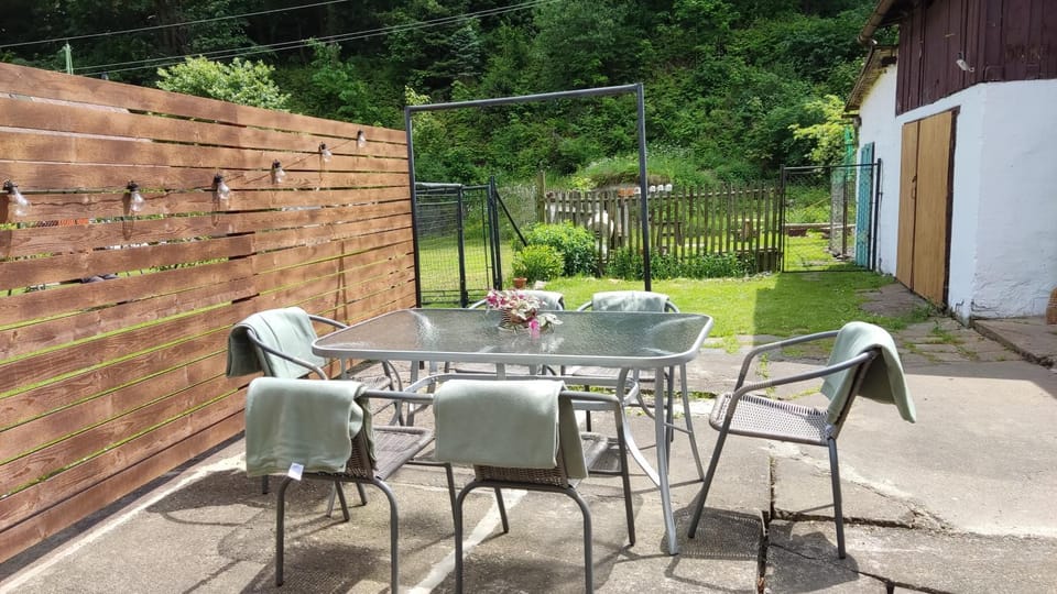 Natural landscape, Garden, Seating area, Garden view