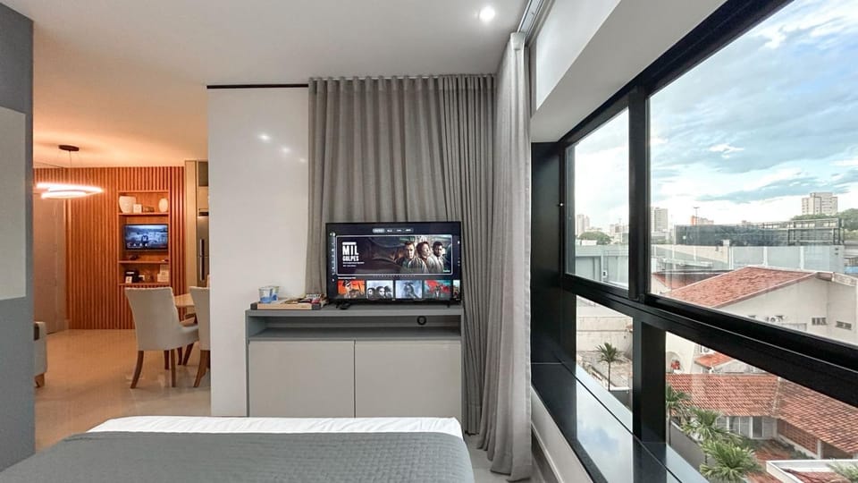 Estúdio Luxuoso no Vertigo com Smart TV na Cama Apartment in Campo Grande