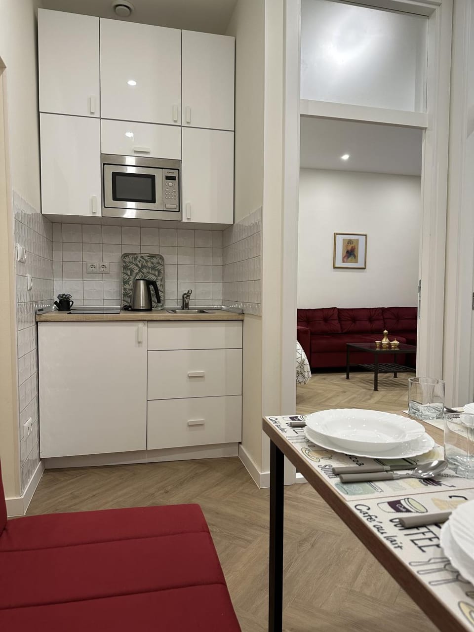 Kitchen or kitchenette, Dining area, minibar