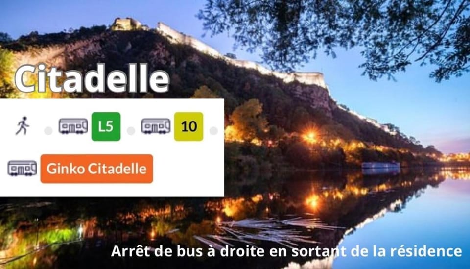 Besançon- Appart avec balcon et piscine pour Groupe pro et famille Apartment in Besançon