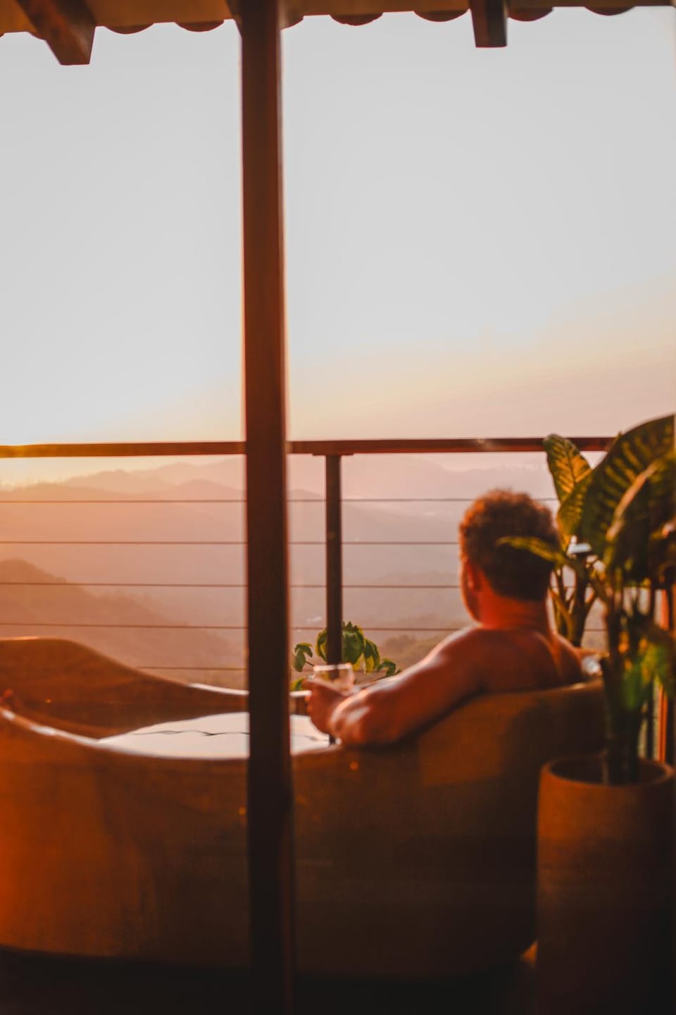 Natural landscape, Balcony/Terrace, Garden view, Mountain view, Sea view, Sunset, Bath