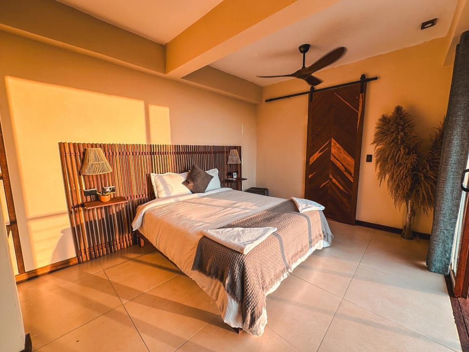Photo of the whole room, Bedroom, Sunset