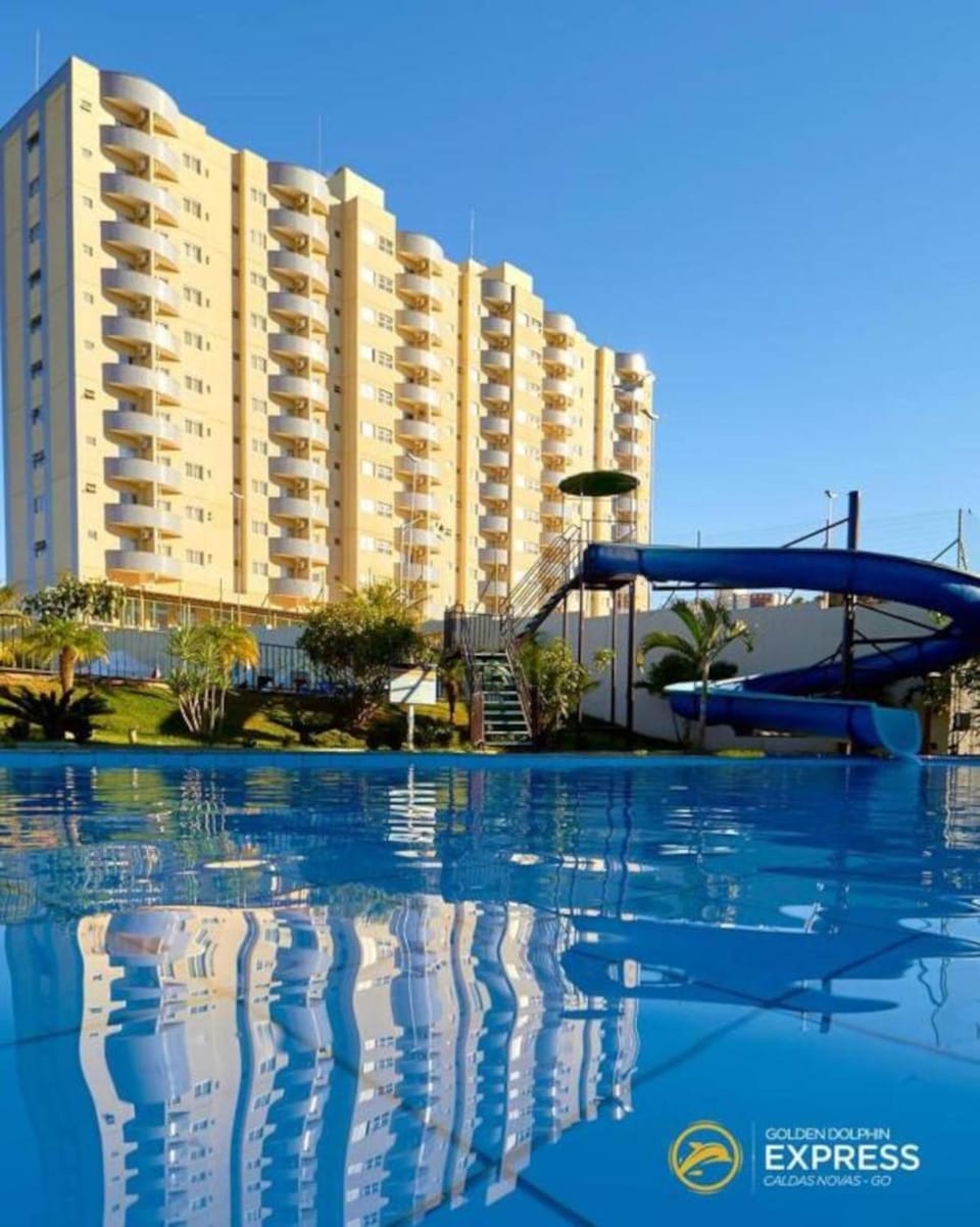 Property building, Communal lounge/ TV room, Day, Aqua park, Evening entertainment, Pool view, Swimming pool