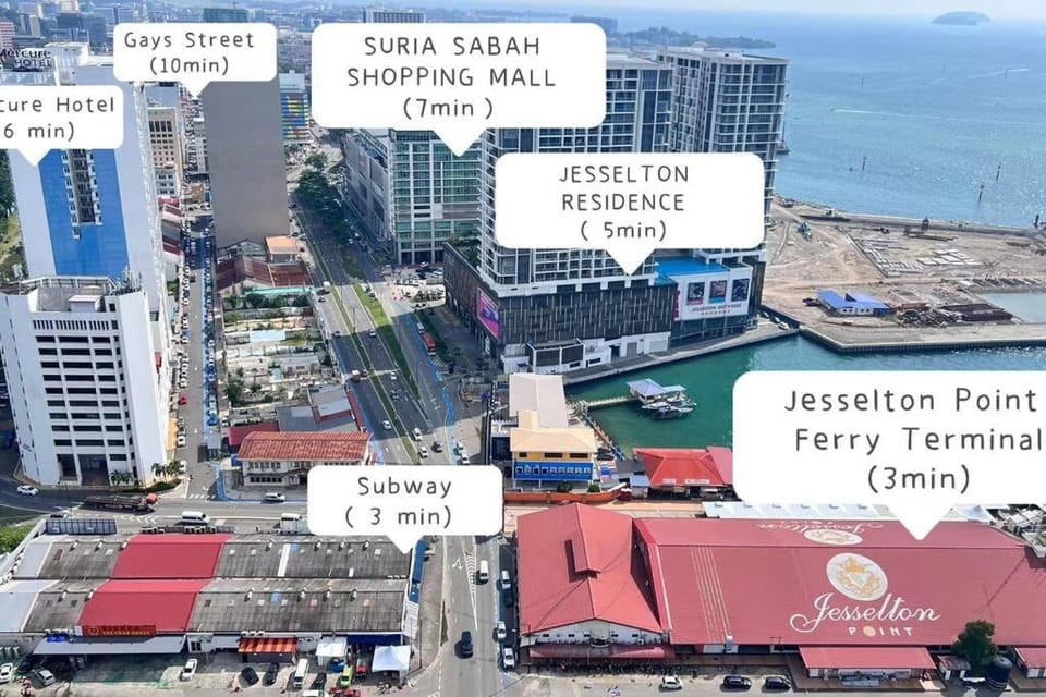 合一民宿 Unity Homestay at Jesselton Quay NEW Seaview Netflix 2-6pax Apartment in Kota Kinabalu