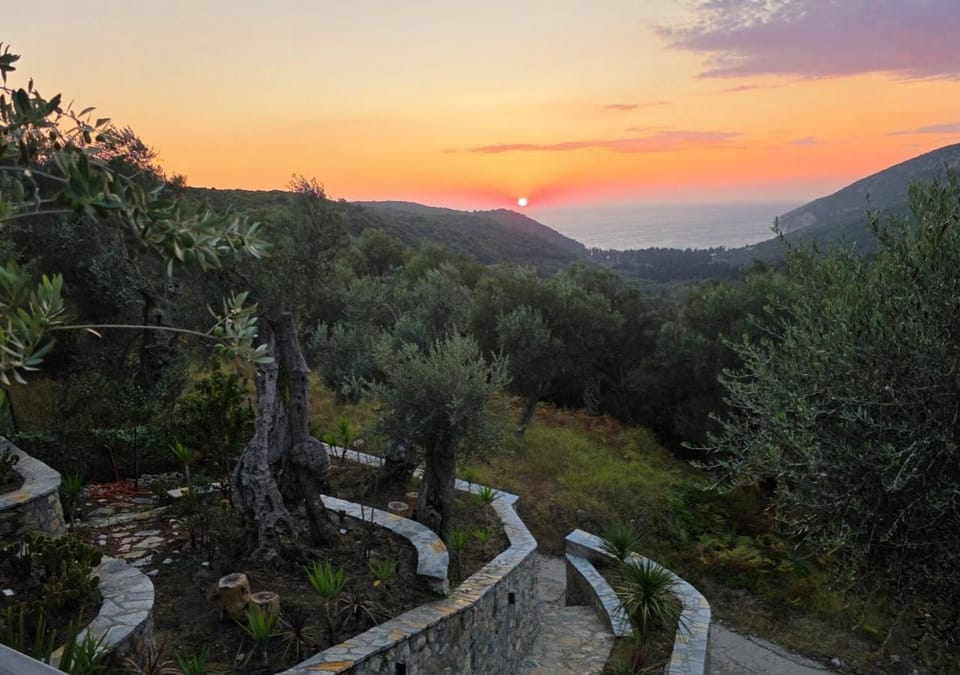 Day, Mountain view, Sunset