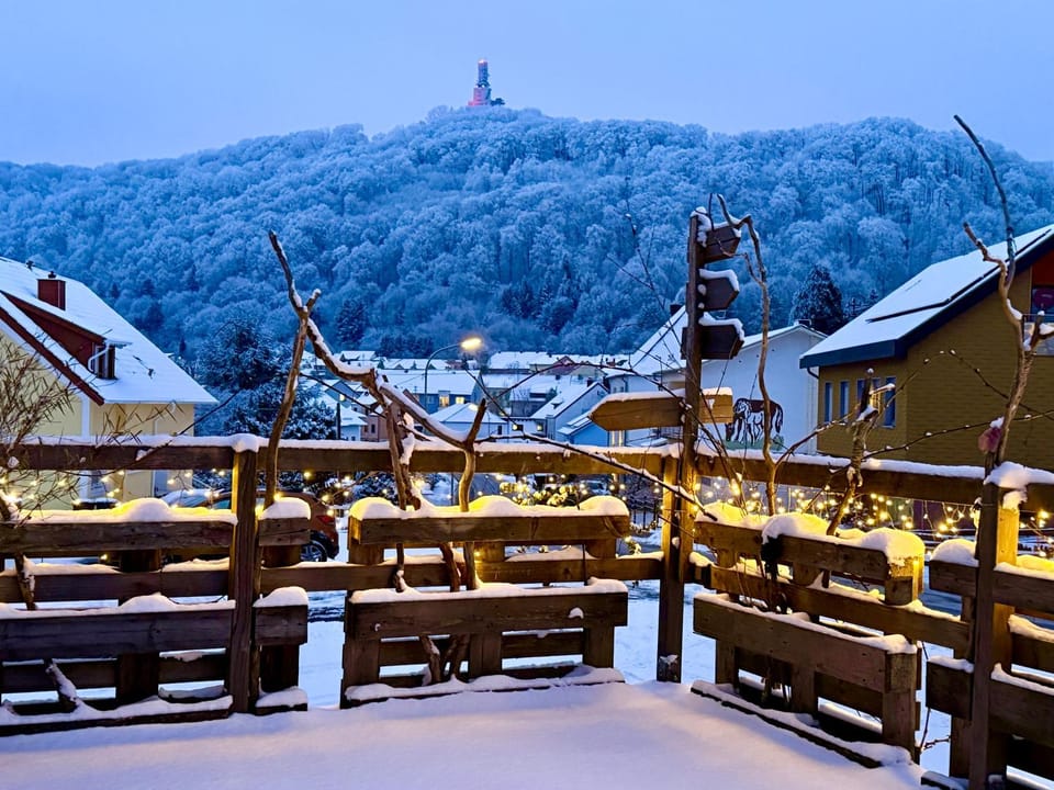 Natural landscape, Winter, Balcony/Terrace, Mountain view