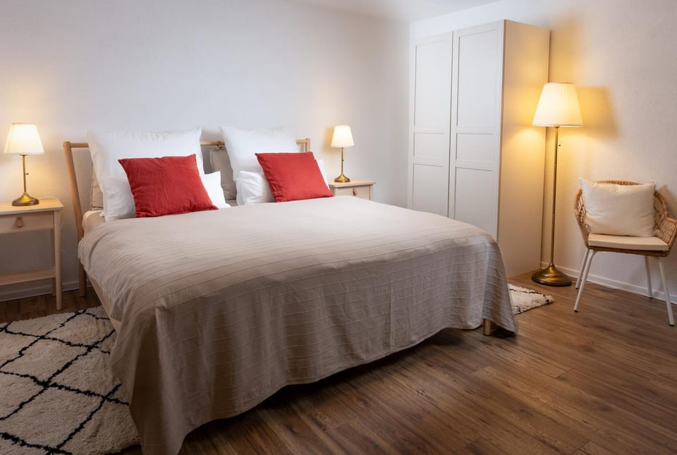 Bed, Photo of the whole room, Bedroom, children, cot, Family, wardrobe