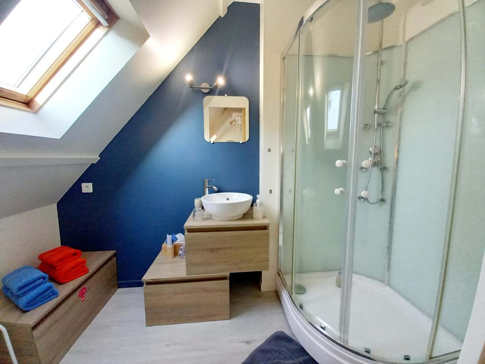 Shower, Toilet, Bathroom, towels