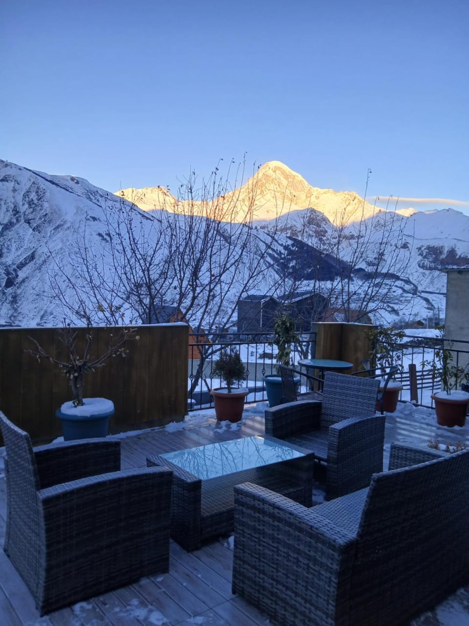 Natural landscape, Seating area, Mountain view