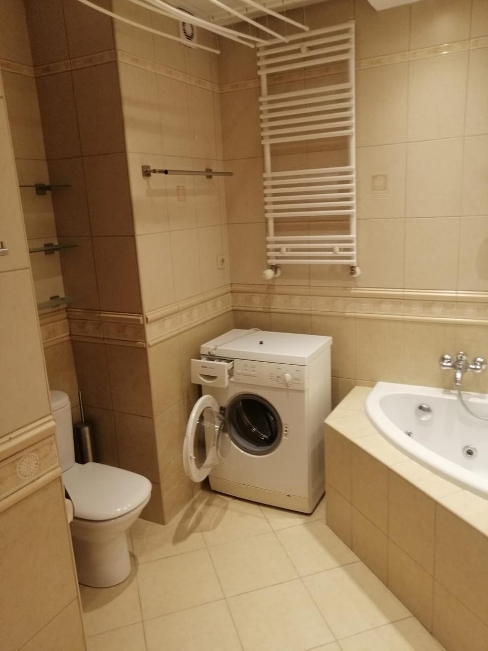 Toilet, Bathroom, Bath, washing machine