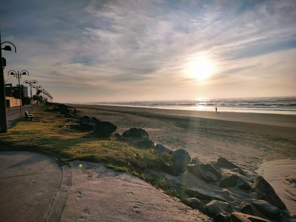 Natural landscape, Beach, Sea view, Sunrise