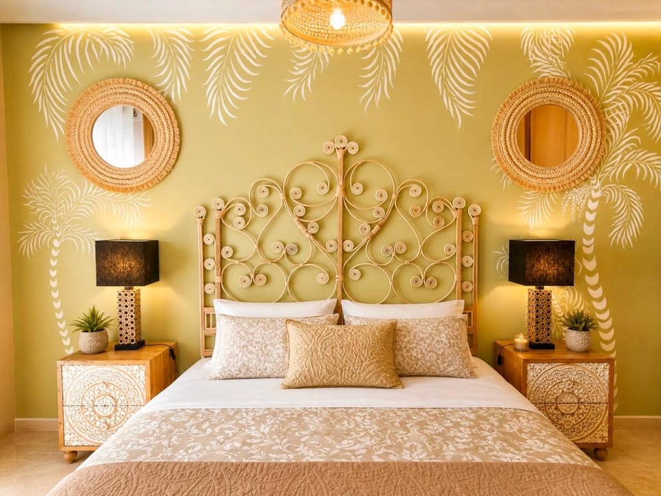 Decorative detail, Bedroom, Area and facilities, heating, air conditioner