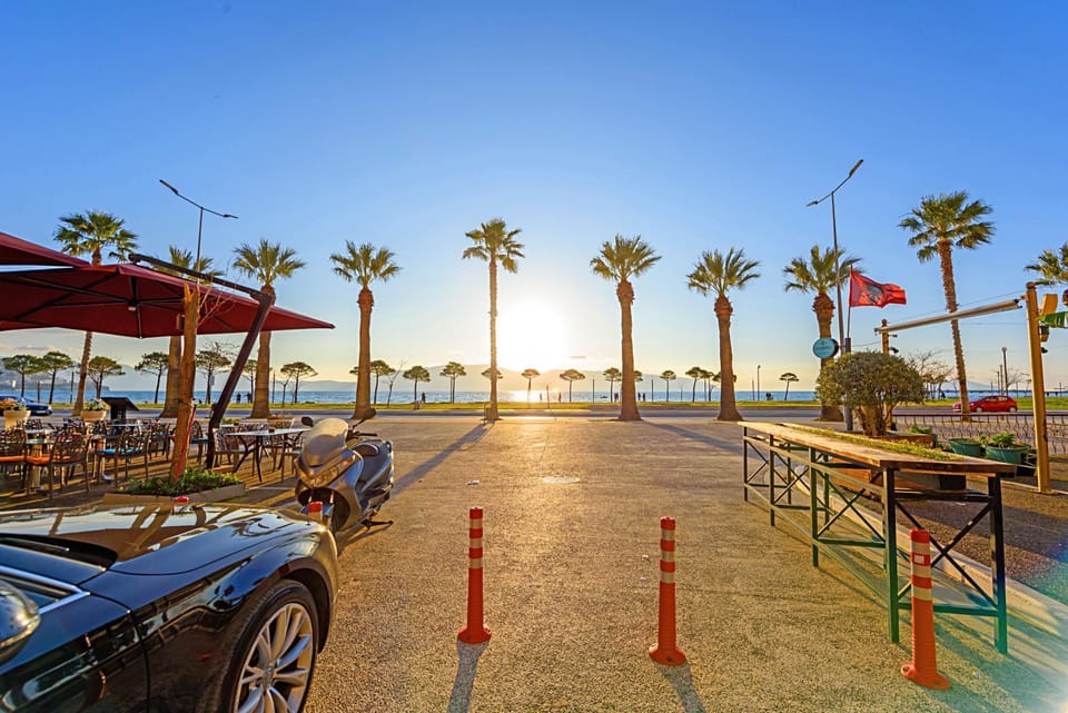 Beach, Sea view, Sunset, Parking, sunbed