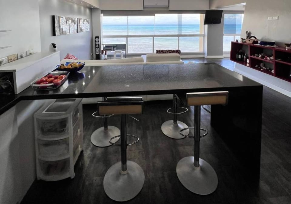 View (from property/room), Dining area, Sea view, Lunch, air conditioner
