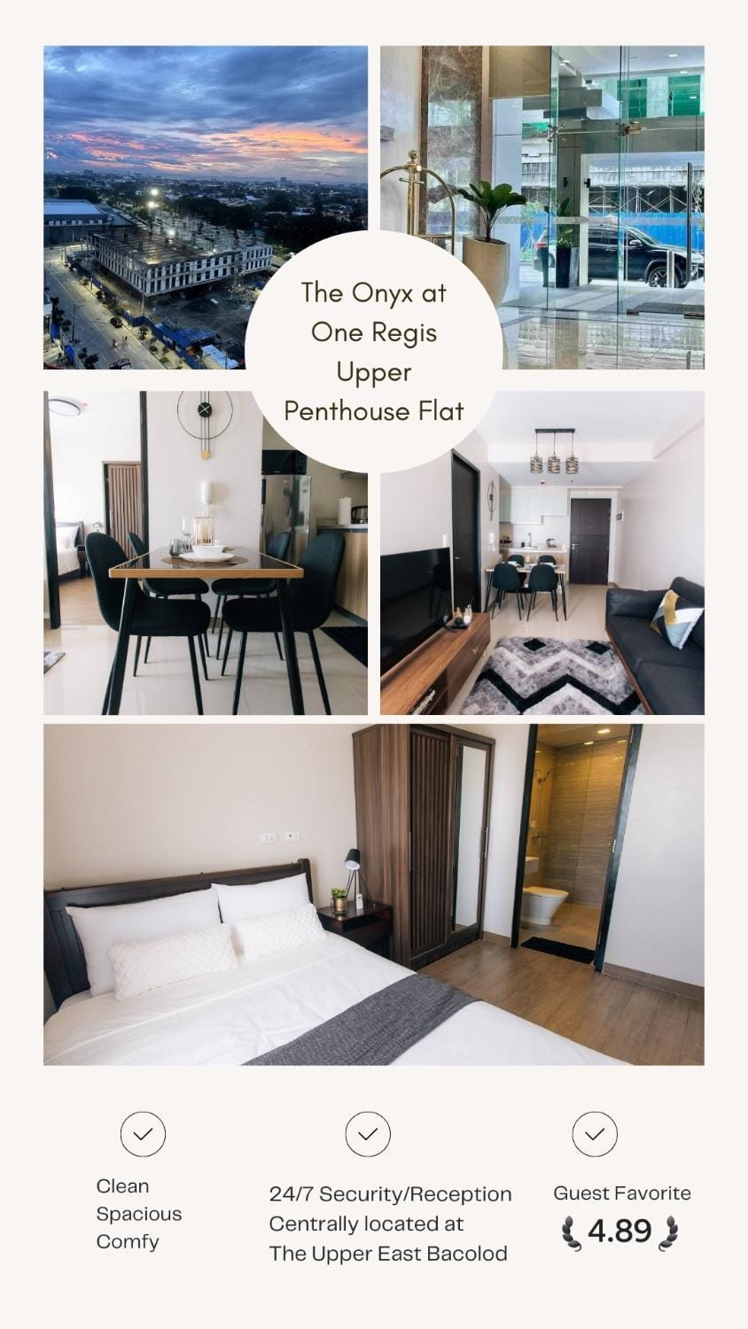 The Onyx at One Regis Upper Penthouse flat Apartment in Bacolod