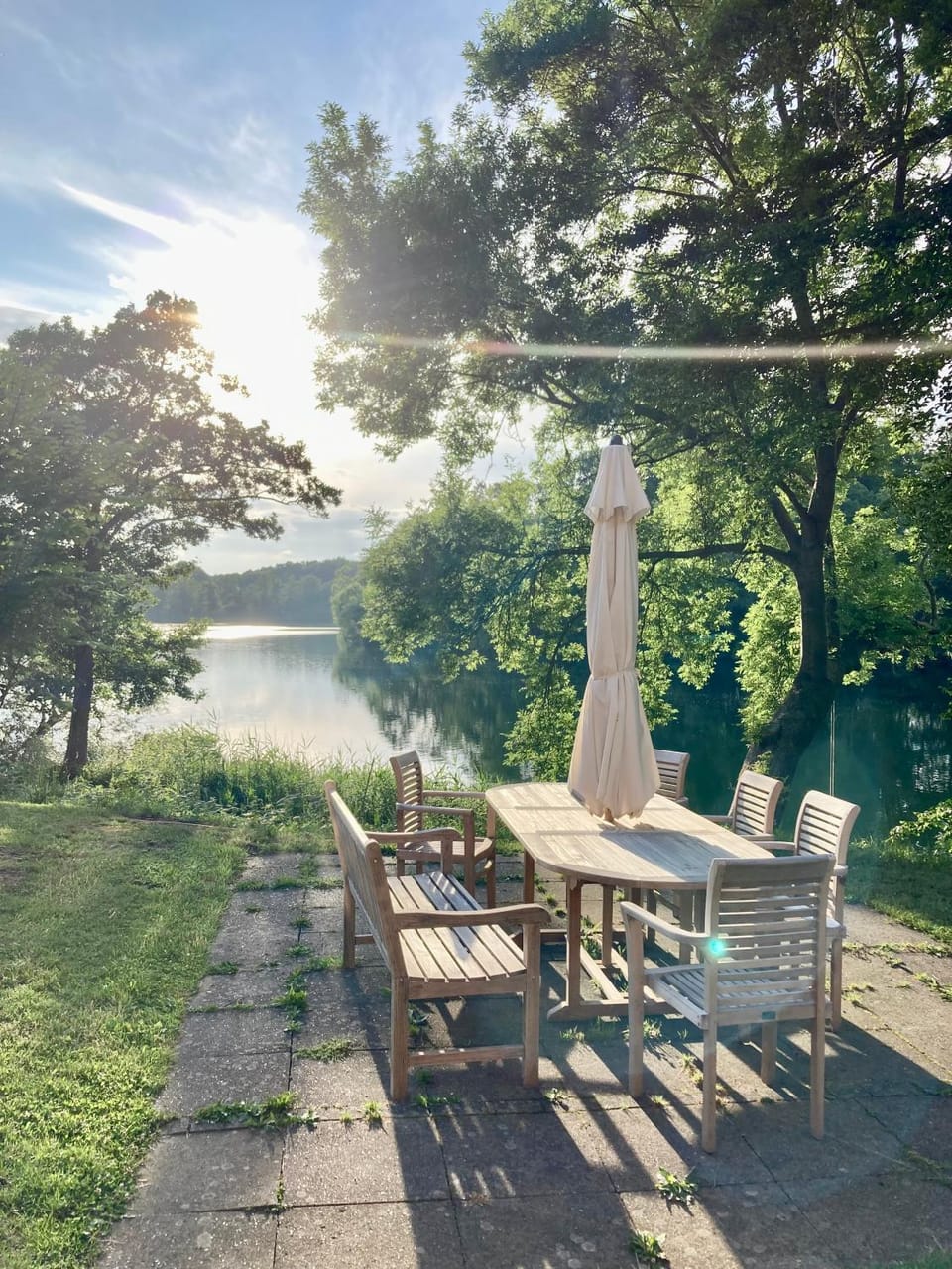 Day, Garden, Garden view, Lake view