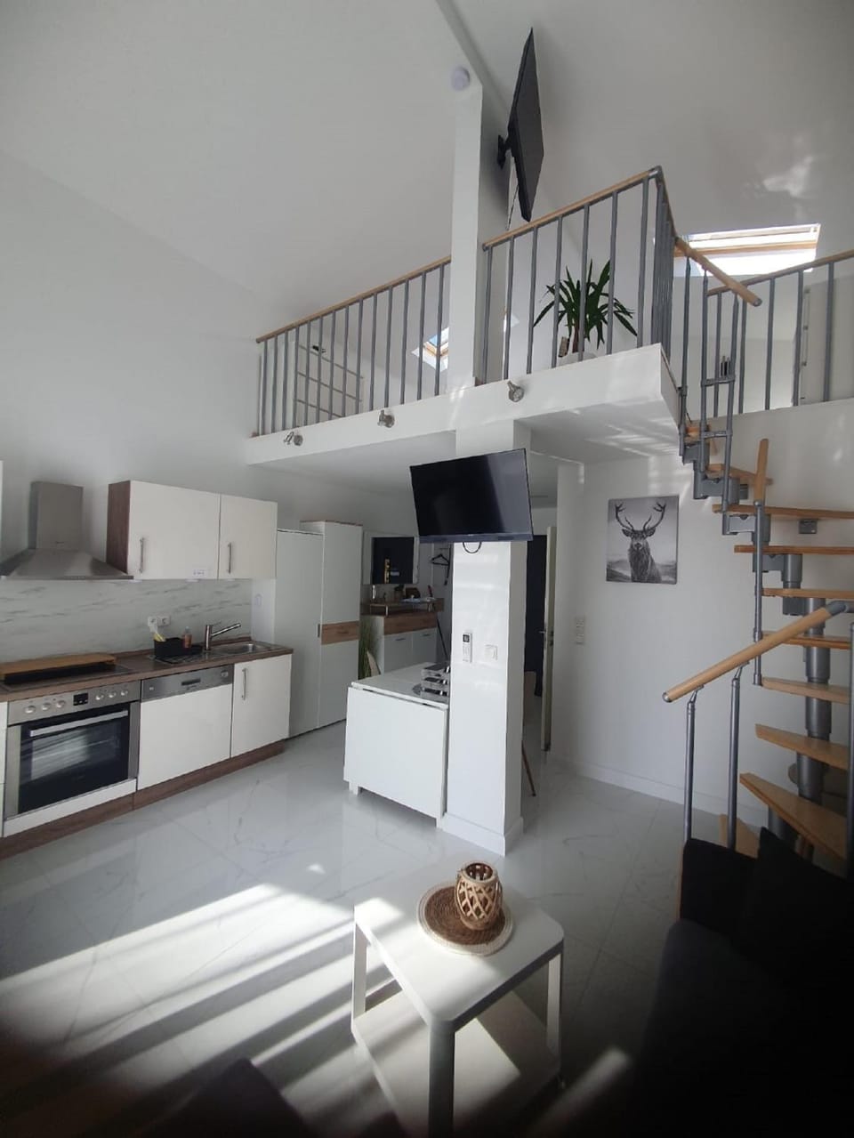 Kitchen or kitchenette, Living room, Photo of the whole room