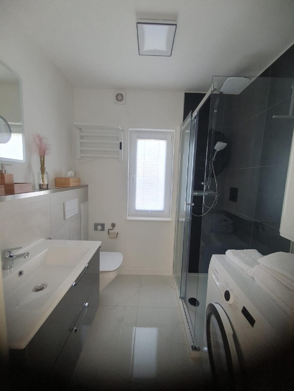 Shower, Bathroom, washing machine