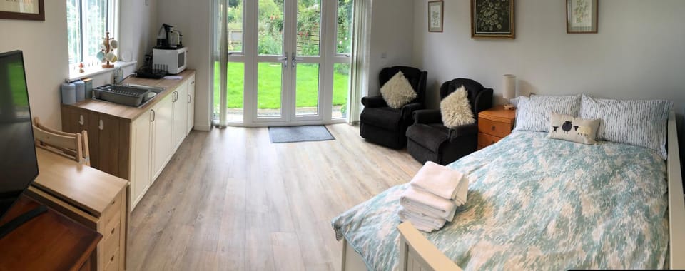 Bed, Kitchen or kitchenette, Living room, Photo of the whole room, Seating area, Dining area, Bedroom