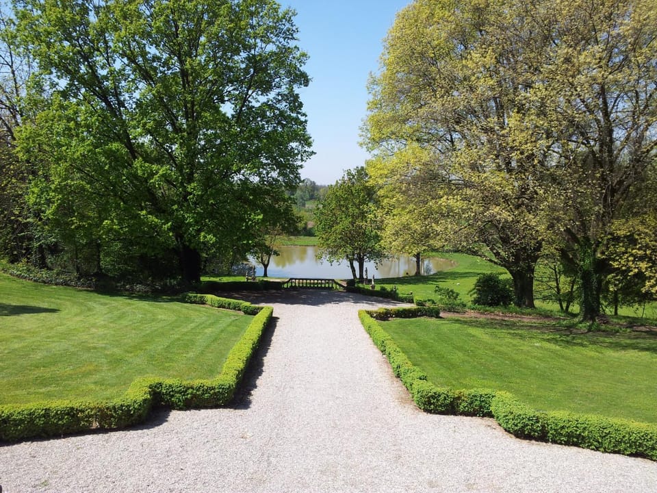 Spring, Day, Natural landscape, Garden, Garden view, Lake view