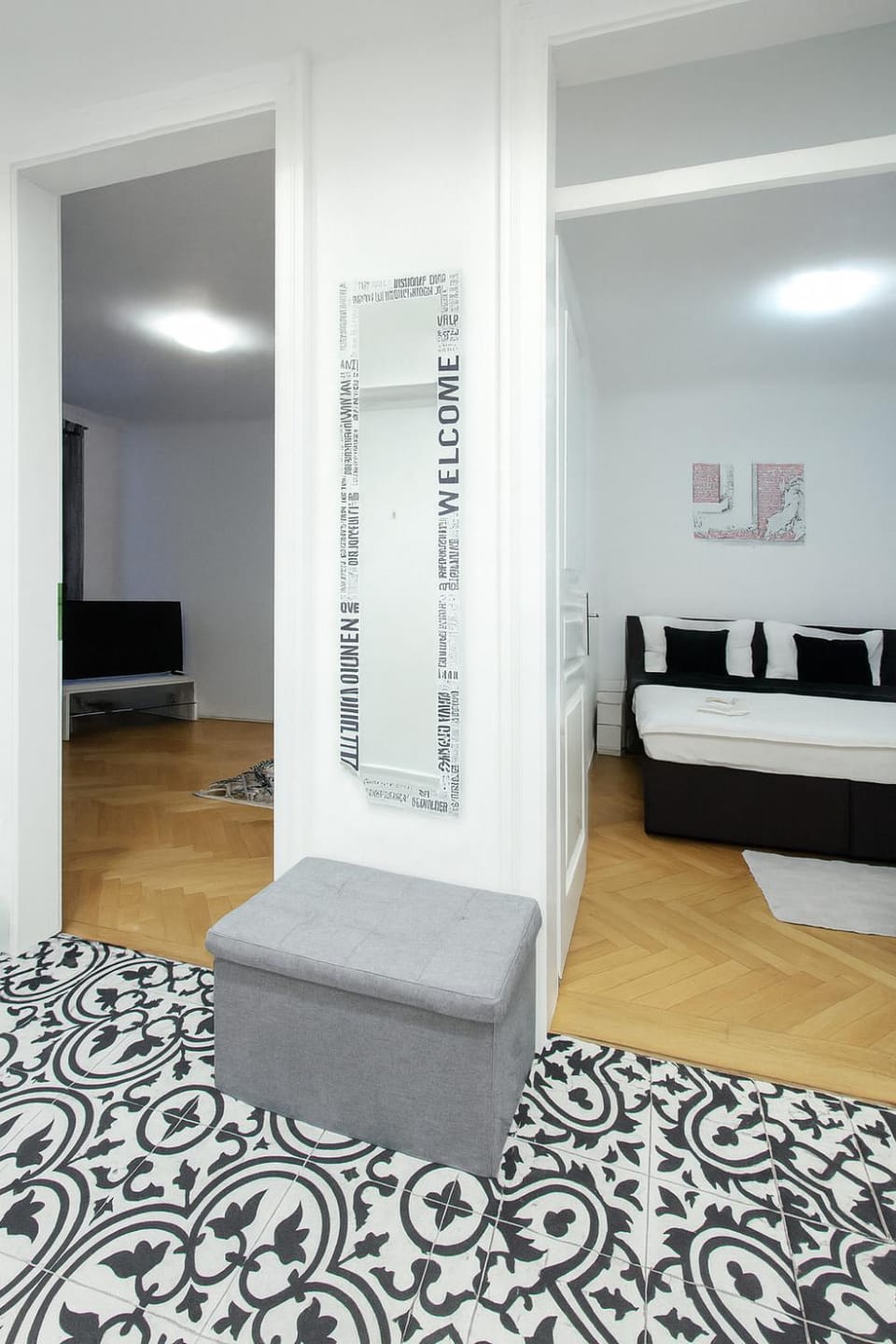 Living room, Bedroom